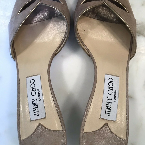 Jimmy Choo Slides. Barely Worn. Gorgeous - Picture 3 of 5